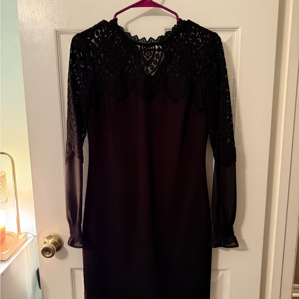 Elegant Black Lace Dress